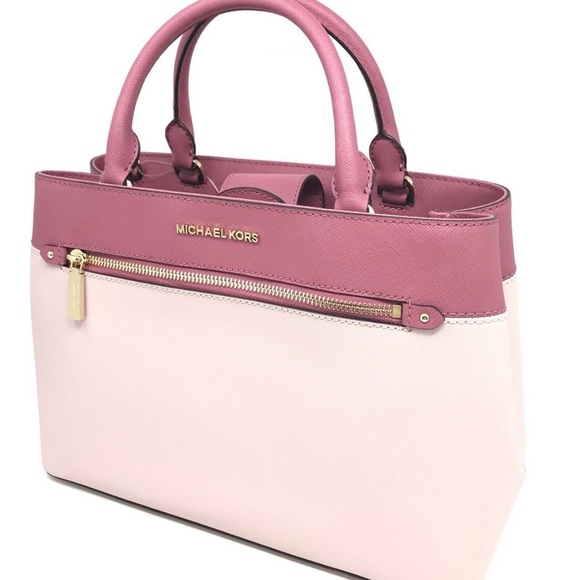 Michael Kors Medium Hailee Satchel Blossom/Tulip - Picture 2 of 6
